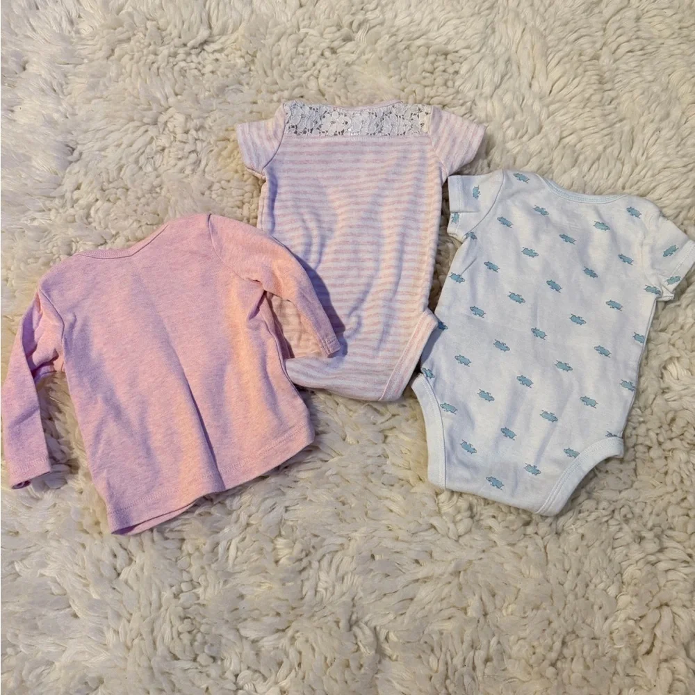 Carter's Pink and Blue Bodysuit Set